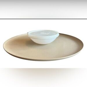Vintage Tupperware Dip-N-Serve - Almond Color